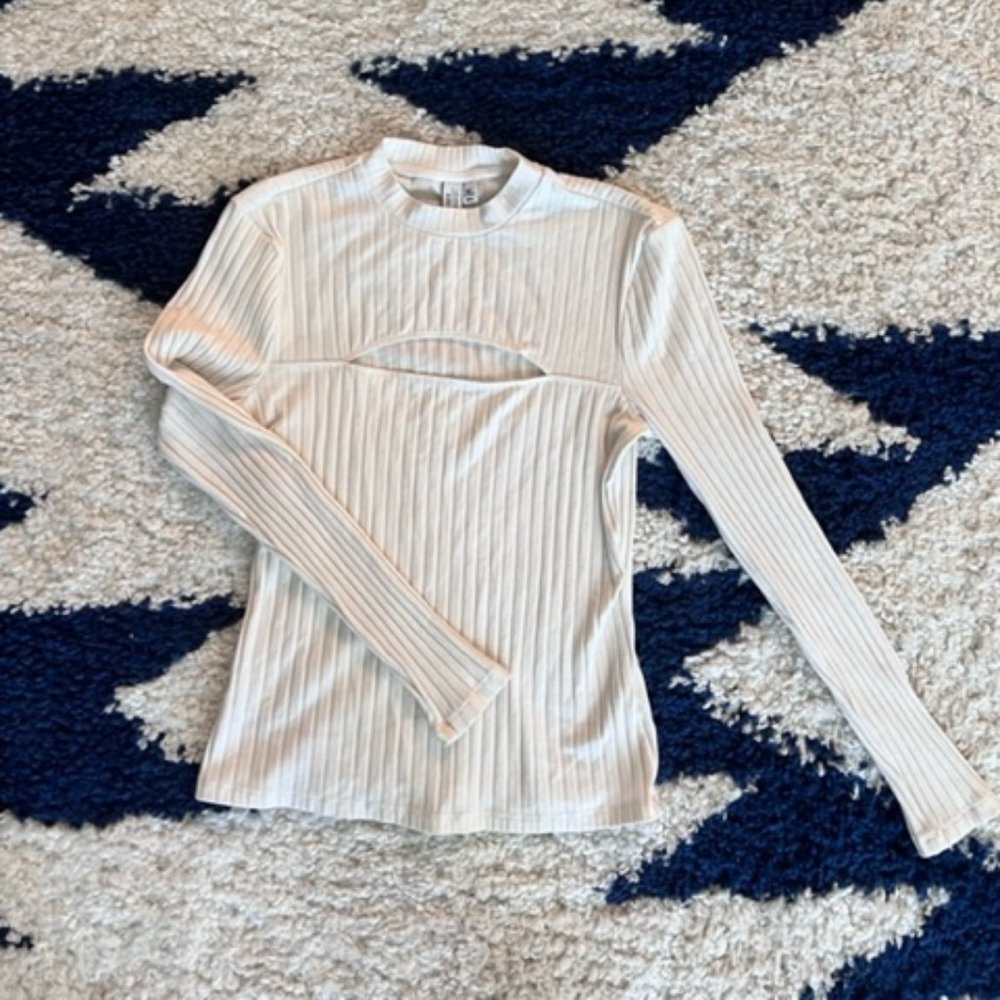 NWOT & other stories white ribbed top